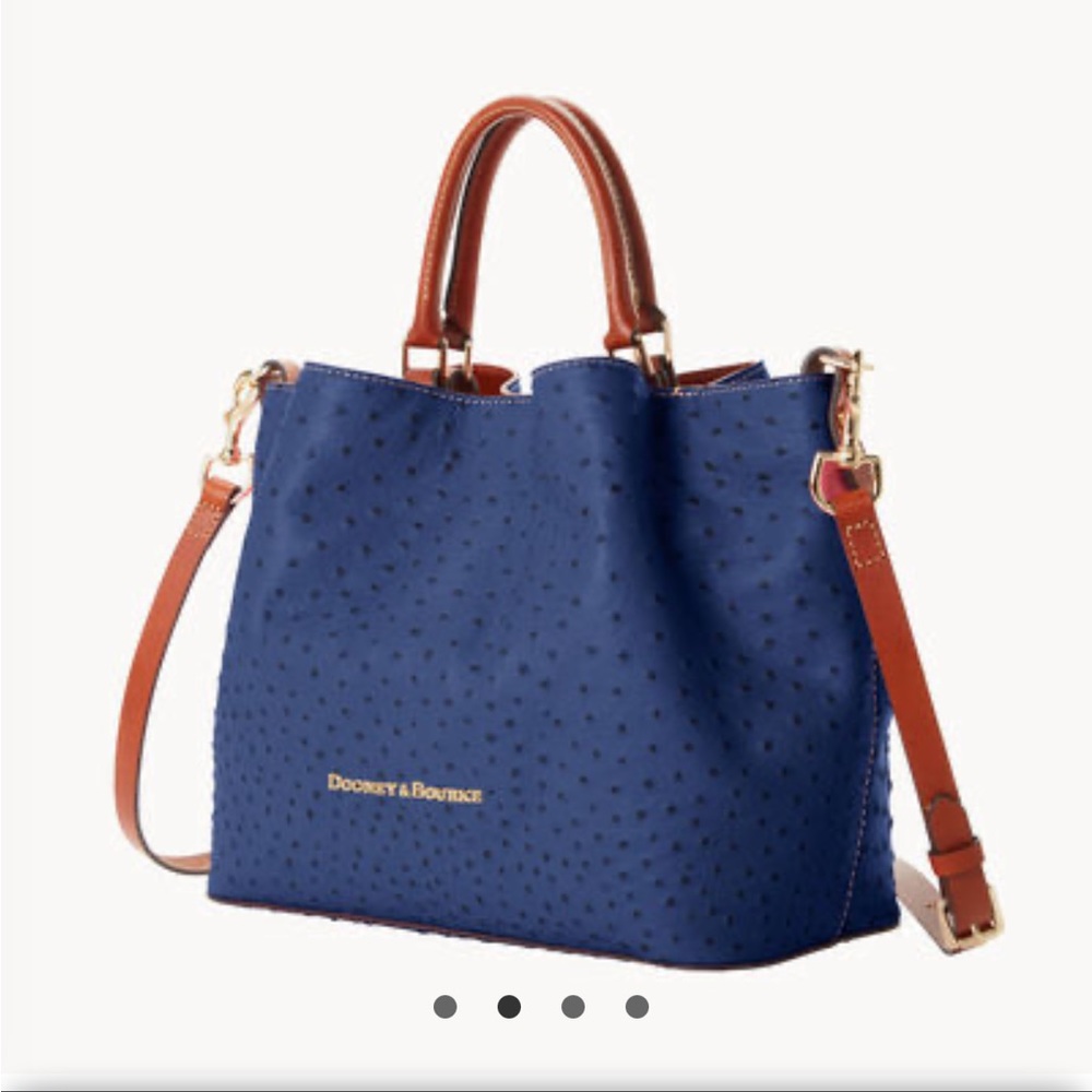Dooney & Burke Ostrich Large Barlow